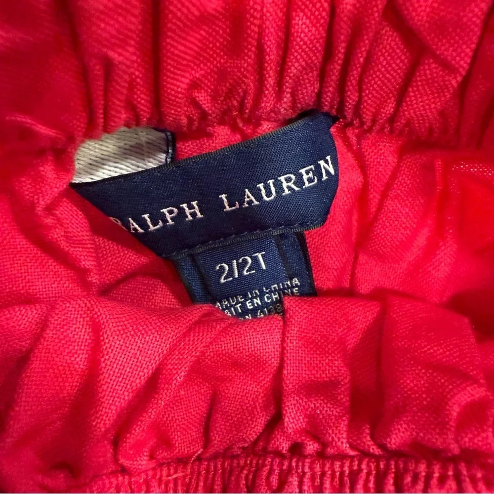 Ralph Lauren Girls 2 PCS Set Pink Corduroy Skirt 2T & Cardigan Sweater  24 Mo